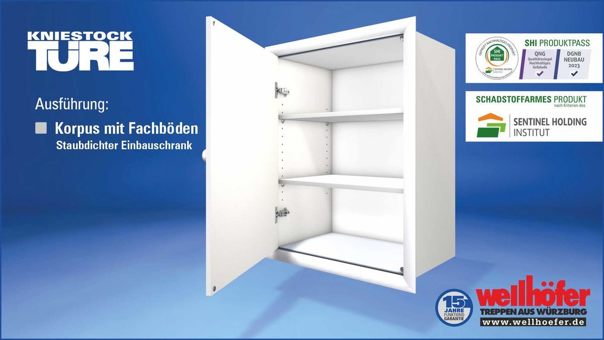 Kniestocktüre mit Korpus