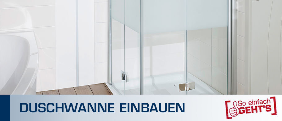 Duschwanne einbauen