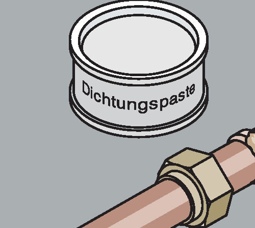 Kupferrohre mit Klemmringverbindungen