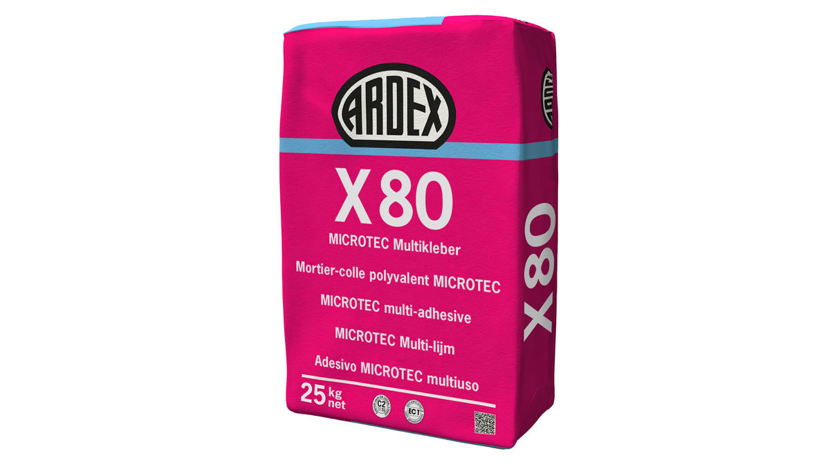 ARDEX X 80 und X 80 S MICROTEC Multikleber