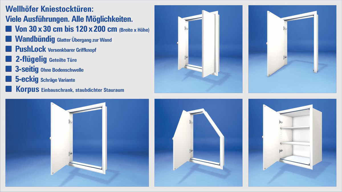 Einbaufertige Kniestocktüren mit Möbelqualität und durchdachten Details