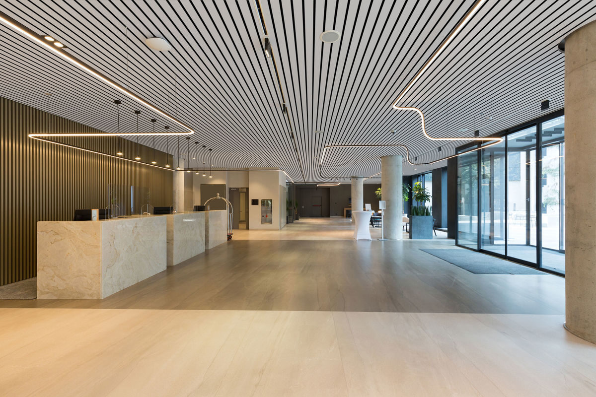 Neue Akustiklösung Knauf Cleaneo Stripe