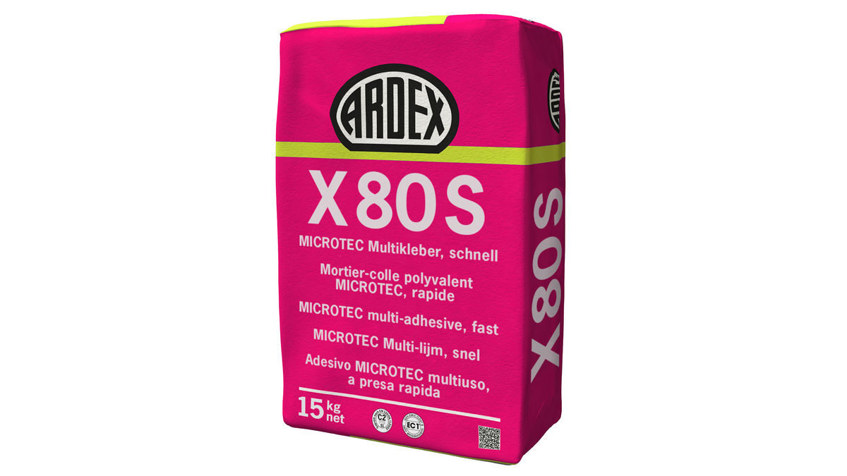 ARDEX X 80 und X 80 S MICROTEC Multikleber