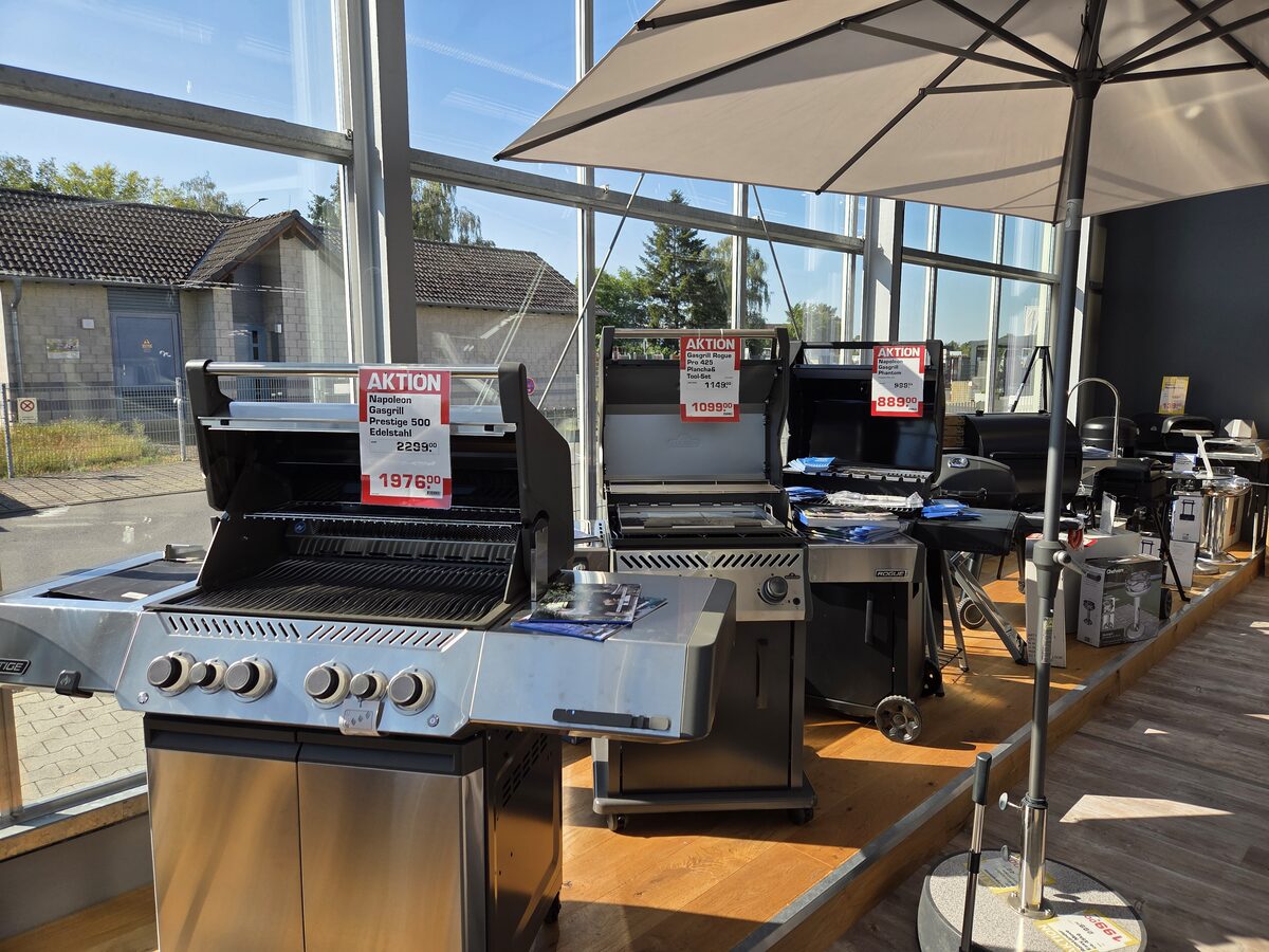 Napoleon-Gasgrills in der Grill-Ausstellung